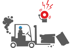 Transports collisions and cargo drops detection