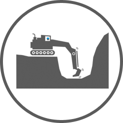 Mining industry (open cast mining)