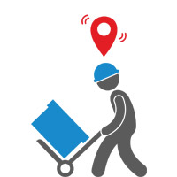 Monitoring the location of the personnel