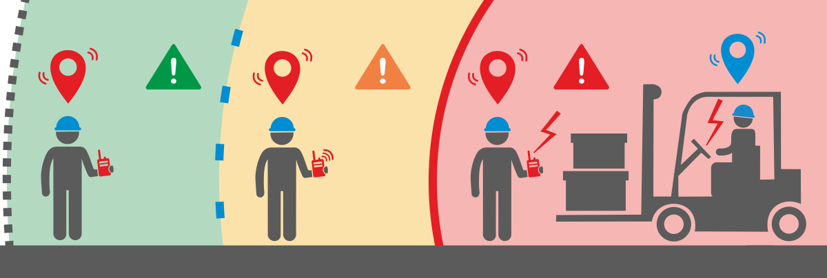 RealTrac Collision Awareness System in mine