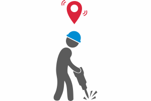 Control of the location of miners on the territory of a quarry or section