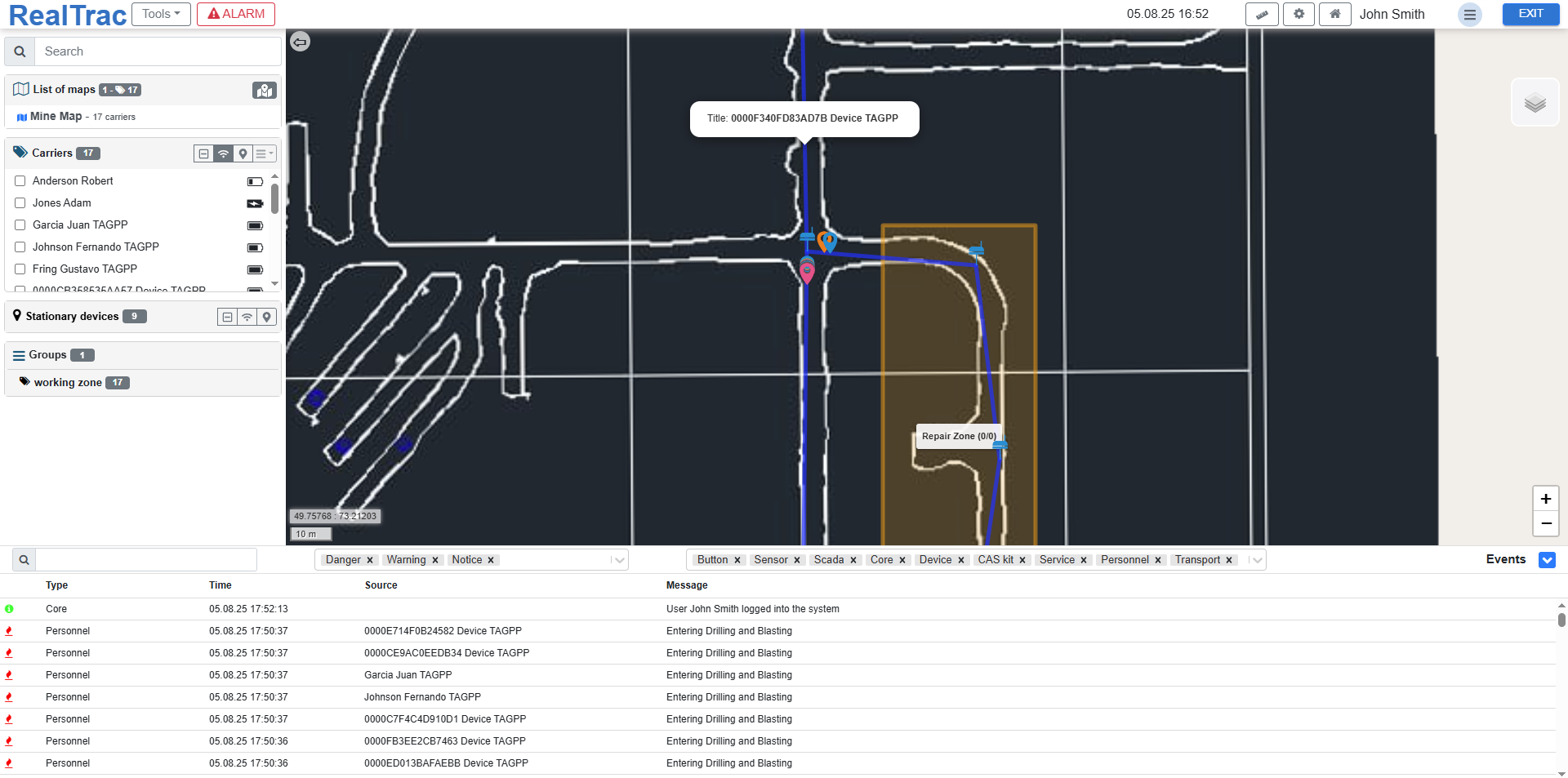 Screenshot RealTrac 4.4