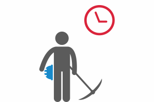 Control of working hours and access levels of personnel