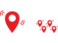 Single infrastructure for the area and accurate positioning system